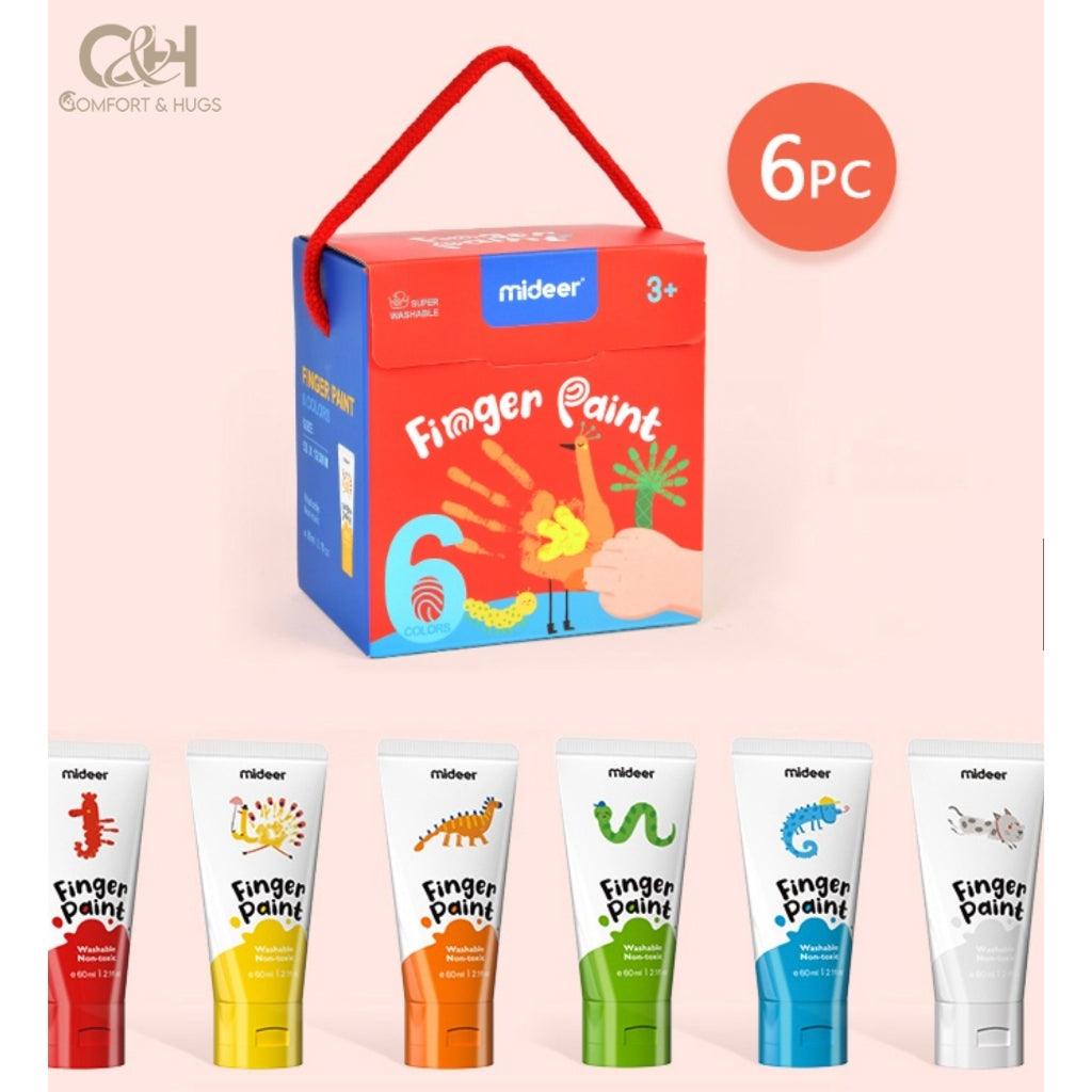 Comfort & Hugs x Mideer Kids Toys Toy Eric Carle Safe Washable Finger Paint 6pcs/8pcs/12pcs - Comfort & Hugs