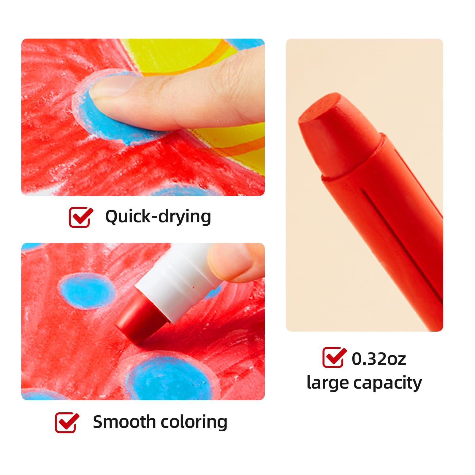 Comfort and Hugs x Mideer Silky Washable Crayons Colorful Children Kids Quality 8/12/24/36 Color Set - Comfort & Hugs