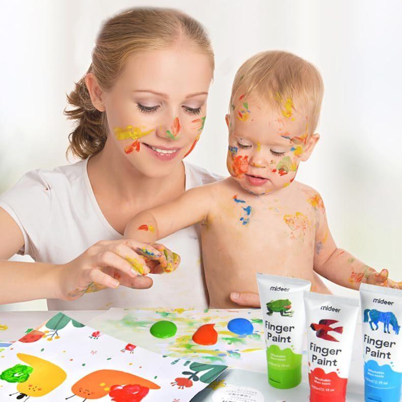 Comfort & Hugs x Mideer Kids Toys Toy Eric Carle Safe Washable Finger Paint 6pcs/8pcs/12pcs - Comfort & Hugs