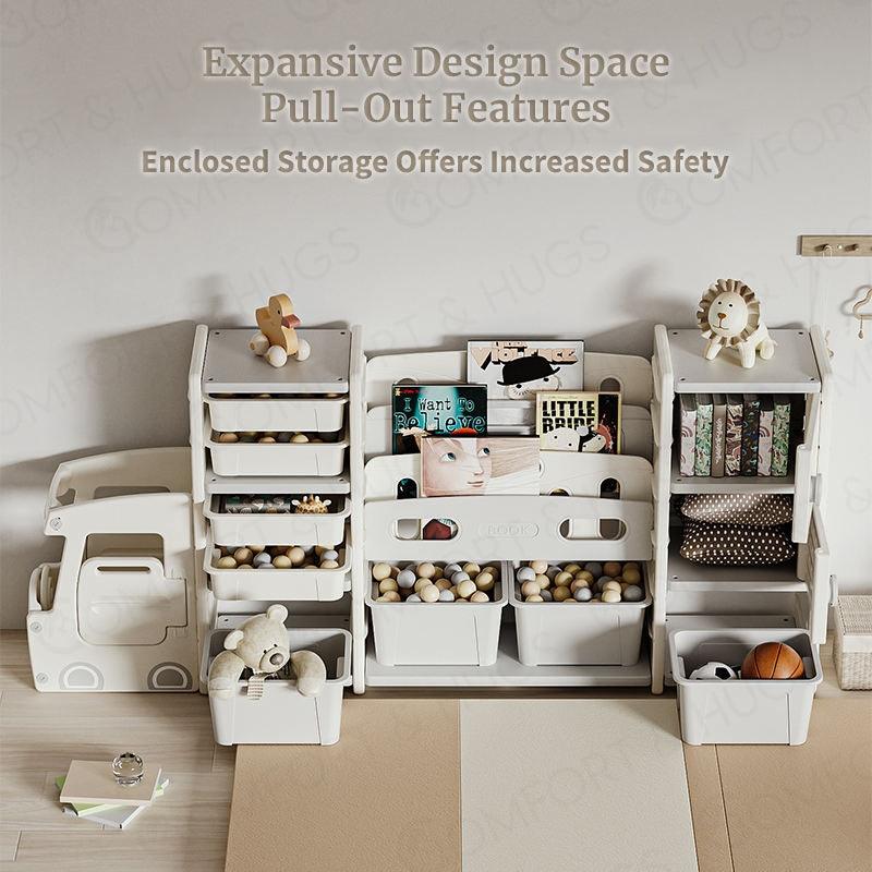 Kids/ Baby Bus Storage Rack With Accessible Bus Driver Seat, Space Saver Storage Box Organizer, Pet Storage Organizer INSTOCK Comfort & Hugs - Comfort & Hugs