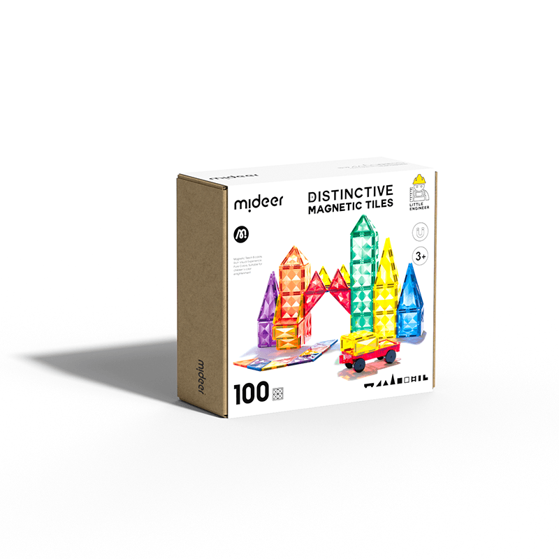 Comfort and Hugs x MIDEER Authentic Magnetic Tiles 60 100 PCS / Marble Run 100 PCS/ Animal Theme 40 PCS Educational Toys - Comfort & Hugs