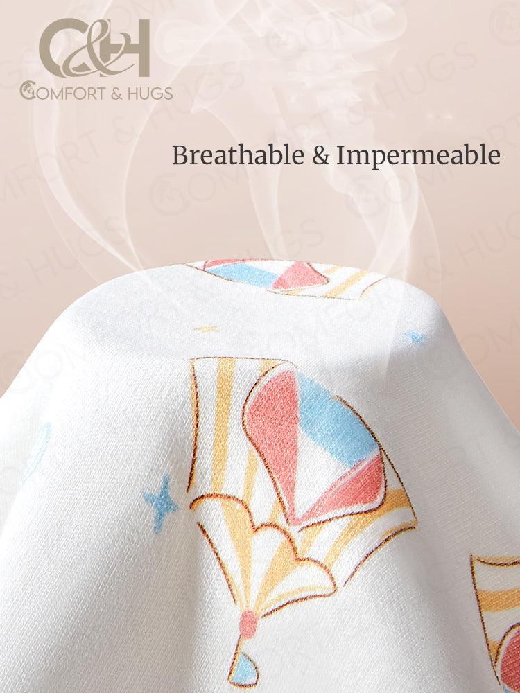 Kids/ Baby's Pure Cotton Organic U-shaped Bib Baby Bibs for Drooling and Teething, Absorbent Drool Bibs for Baby Girl and Boy, Adjustable to Fit Newborns to Toddlers Comfort & Hugs - Comfort & Hugs