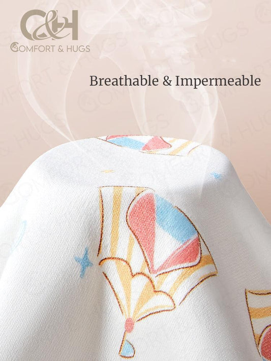 Kids/ Baby's Pure Cotton Organic U-shaped Bib Baby Bibs for Drooling and Teething, Absorbent Drool Bibs for Baby Girl and Boy, Adjustable to Fit Newborns to Toddlers Comfort & Hugs - Comfort & Hugs