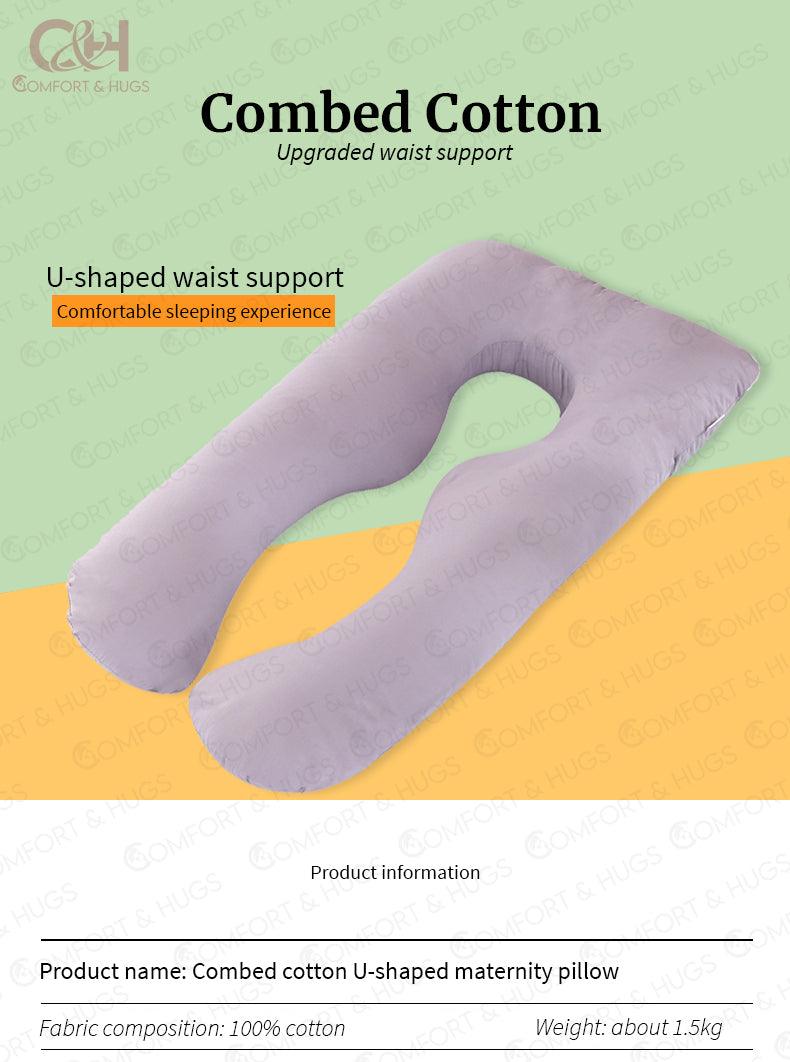 Comfort & Hugs Pregnancy Pillows U Shaped Full Body Maternity Pillow with Removable Cover Cooling Pregnant Support Pillow for Sleeping - Comfort & Hugs