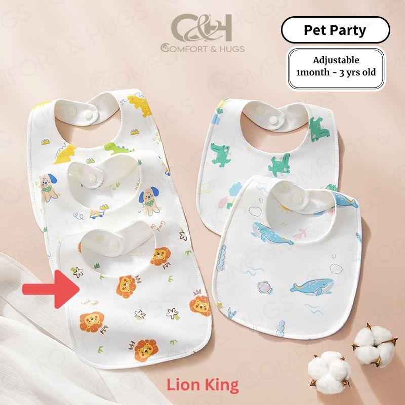 Kids/ Baby's Pure Cotton Organic U-shaped Bib Baby Bibs for Drooling and Teething, Absorbent Drool Bibs for Baby Girl and Boy, Adjustable to Fit Newborns to Toddlers Comfort & Hugs - Comfort & Hugs