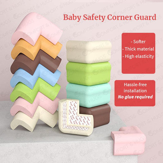 Soft Baby Proofing Corner Guards & Edge Protectors - Pre-Taped Table Corner Protector, Child Safety Kindergarten Collision Cushion Foam Bumper Home Desk Corner Protector Guard Strip Table Edge Baby Safety Comfort and Hugs - Comfort & Hugs