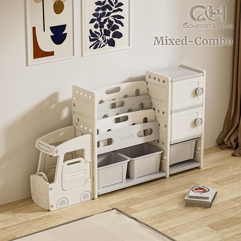 Kids/ Baby Bus Storage Rack With Accessible Bus Driver Seat, Space Saver Storage Box Organizer, Pet Storage Organizer INSTOCK Comfort & Hugs - Comfort & Hugs