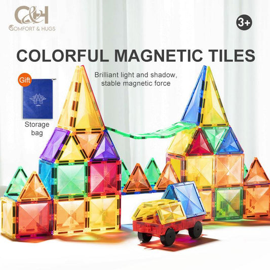 Comfort and Hugs x MIDEER Authentic Magnetic Tiles 60 100 PCS / Marble Run 100 PCS/ Animal Theme 40 PCS Educational Toys - Comfort & Hugs