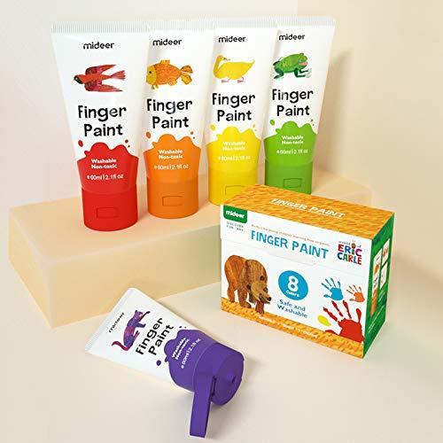 Comfort & Hugs x Mideer Kids Toys Toy Eric Carle Safe Washable Finger Paint 6pcs/8pcs/12pcs - Comfort & Hugs