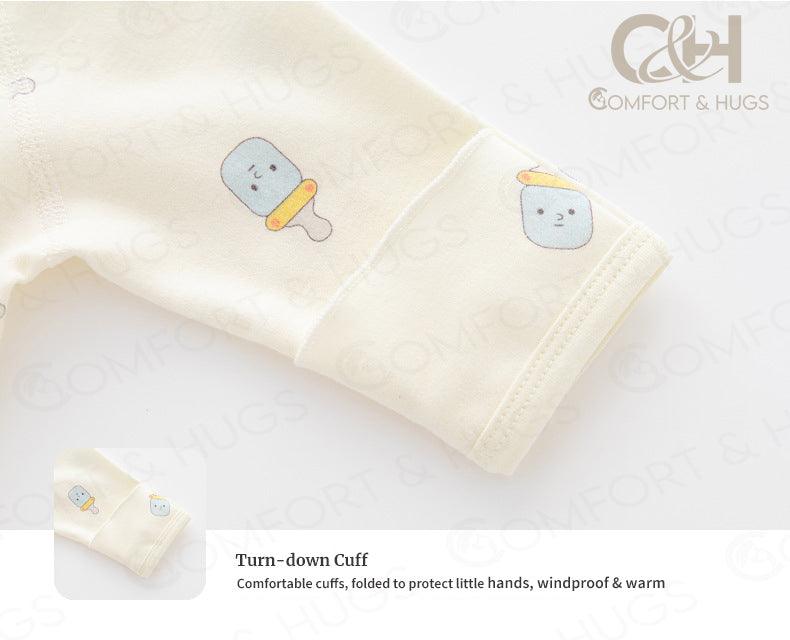 Baby Kimono Newborn Cotton Yarn Bodysuit Romper Infant Japanese Pajamas 0-24 Months Comfort & Hugs - Comfort & Hugs