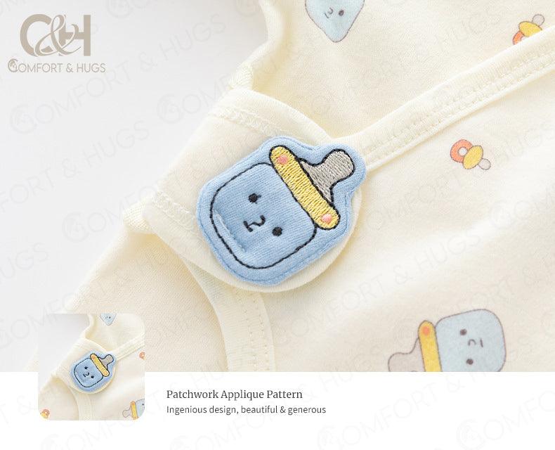 Baby Kimono Newborn Cotton Yarn Bodysuit Romper Infant Japanese Pajamas 0-24 Months Comfort & Hugs - Comfort & Hugs