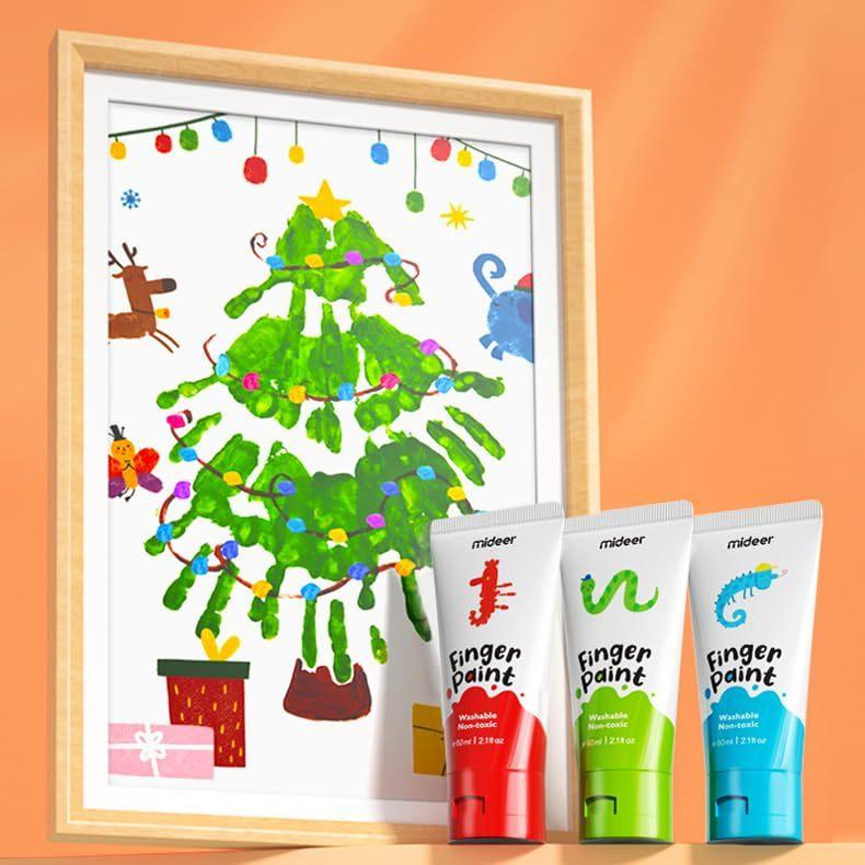 Comfort & Hugs x Mideer Kids Toys Toy Eric Carle Safe Washable Finger Paint 6pcs/8pcs/12pcs - Comfort & Hugs
