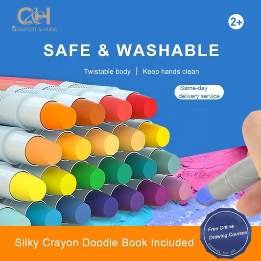 Comfort and Hugs x Mideer Silky Professional Crayon 6pcs/24pcs/36pcs - Comfort & Hugs