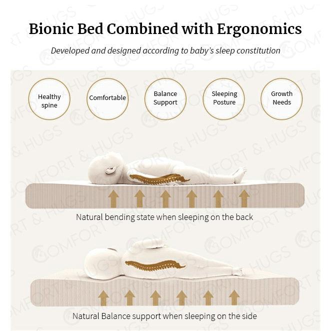 Baby Nest Baby Nest Pod for Newborn Soft Sleeping Cribs Cuddle Pads with Pillow 100% Cotton Comfortable Comfort & Hugs - Comfort & Hugs