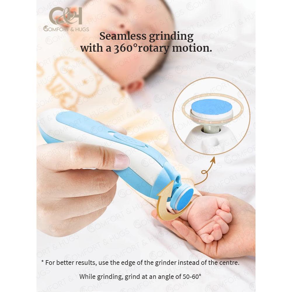 Baby Nail Trimmer New 6 in 1 LED Light Electric Baby Care Safe Electric Baby/Toddler Nail Trimmer Comfort & Hugs - Comfort & Hugs