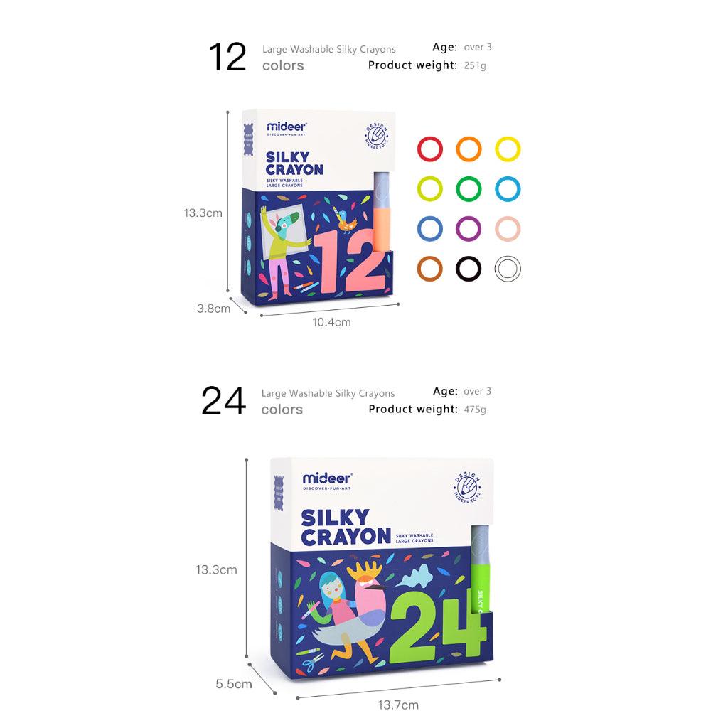Comfort and Hugs x Mideer Silky Professional Crayon 6pcs/24pcs/36pcs - Comfort & Hugs