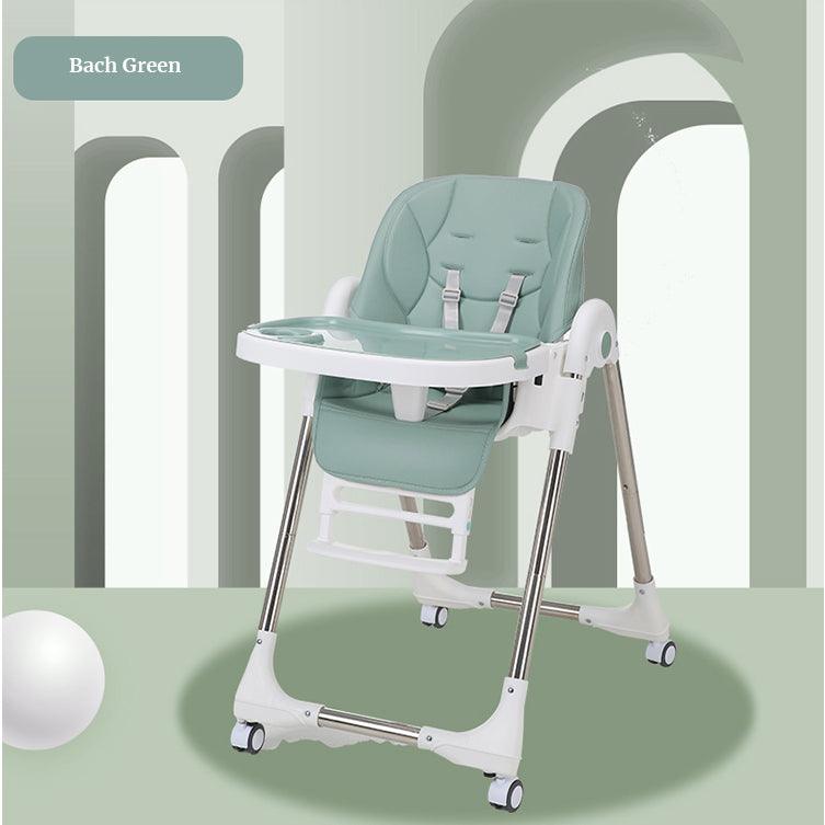 Multi-functional Kids Infant Modern Feeding Baby High Chair Adjustable Height Foldable With Wheel Comfort & Hugs - Comfort & Hugs