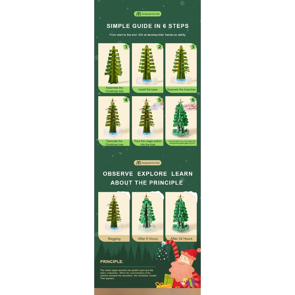 Mideer Magic Growing Crystal Christmas Tree, Presents Novelty Kit for Kids Funny Educational and Party Toys - Comfort & Hugs
