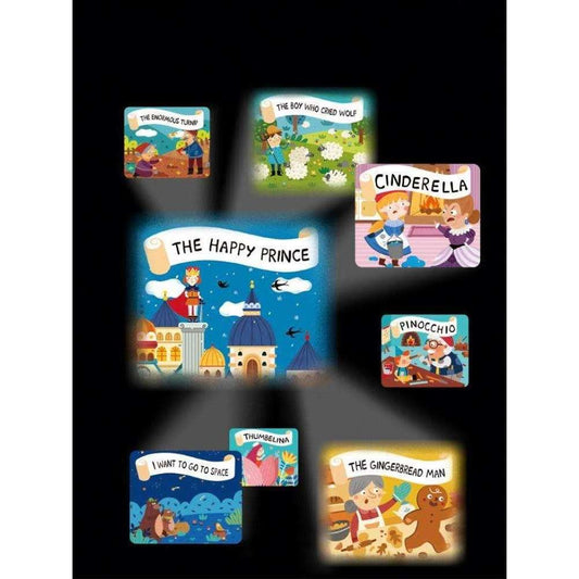Mideer Light Projector Story Projector Kids Torch Storybook with 12pcs Story Reels Toddler Flashlight Toys Gift Set - Comfort & Hugs