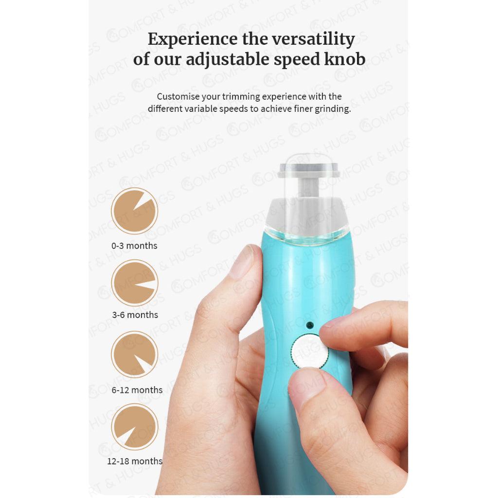 Baby Nail Trimmer New 6 in 1 LED Light Electric Baby Care Safe Electric Baby/Toddler Nail Trimmer Comfort & Hugs - Comfort & Hugs