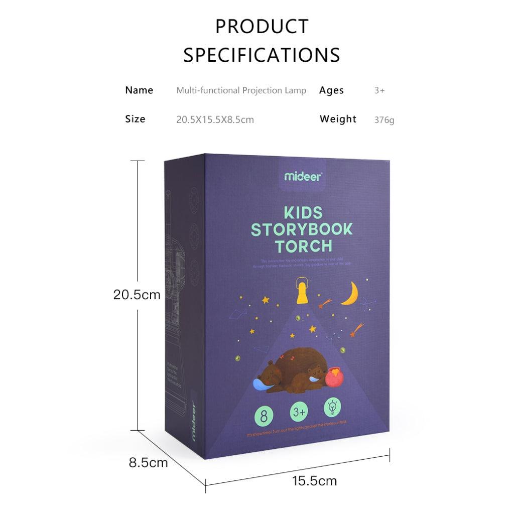 Mideer Light Projector Story Projector Kids Torch Storybook with 12pcs Story Reels Toddler Flashlight Toys Gift Set - Comfort & Hugs
