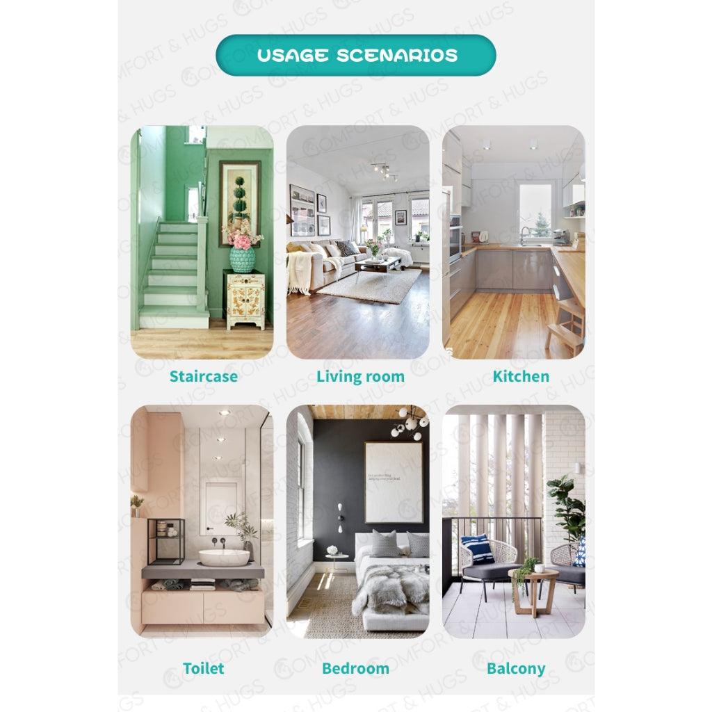 SG Baby Safety Gate - Auto Lock Fence Bedroom Baby Kids Pet Dog Cat Child Door Frame Barrier HDB Home Comfort & Hugs - Comfort & Hugs