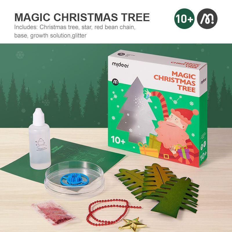 Mideer Magic Growing Crystal Christmas Tree, Presents Novelty Kit for Kids Funny Educational and Party Toys - Comfort & Hugs