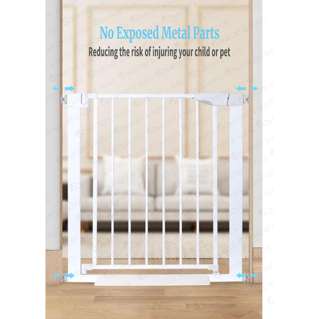 SG Baby Safety Gate - Auto Lock Fence Bedroom Baby Kids Pet Dog Cat Child Door Frame Barrier HDB Home Comfort & Hugs - Comfort & Hugs