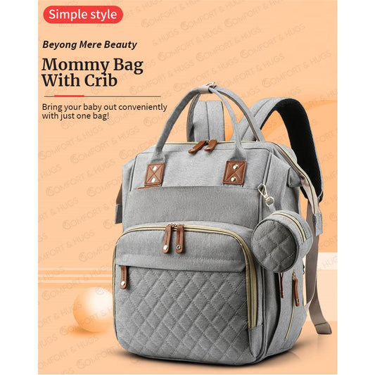 Portable Bed Mummy Bag Multifunctional Large Capacity Waterproof With Built In Changing Mattress Comfort & Hugs - Comfort & Hugs