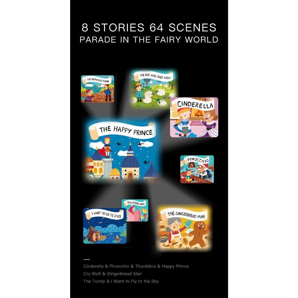 Mideer Light Projector Story Projector Kids Torch Storybook with 12pcs Story Reels Toddler Flashlight Toys Gift Set - Comfort & Hugs