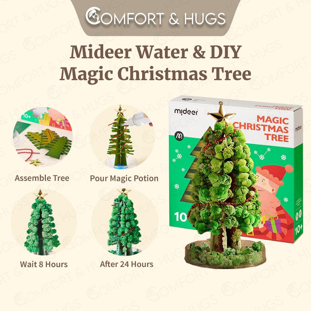 Mideer Magic Growing Crystal Christmas Tree, Presents Novelty Kit for Kids Funny Educational and Party Toys - Comfort & Hugs