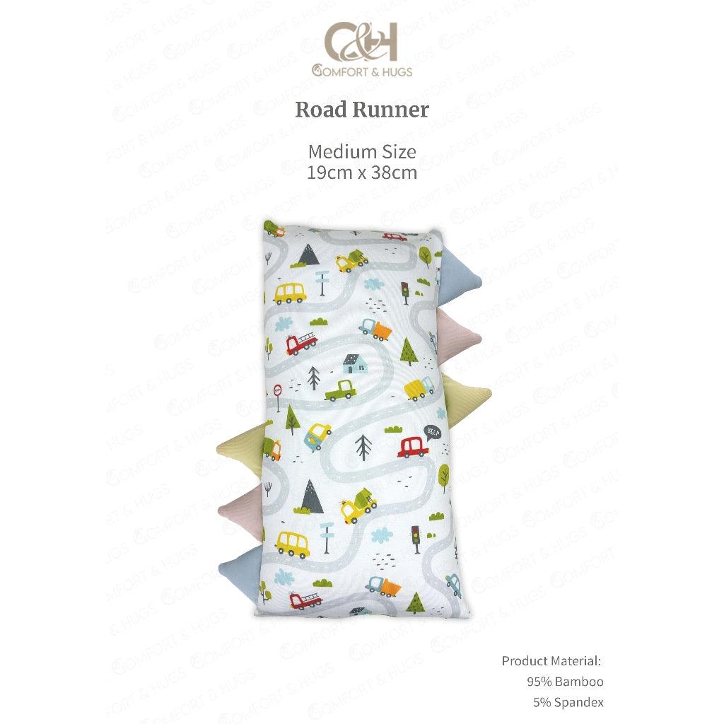 Comfort & Hugs Bed Time Buddy Organic Bamboo Hypoallergenic Baby Pillow With Triangular Tag - Comfort & Hugs
