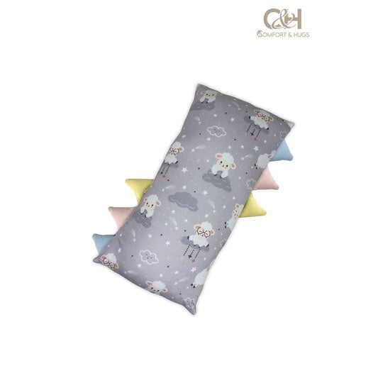 Comfort & Hugs Bed Time Buddy Organic Bamboo Hypoallergenic Baby Pillow With Triangular Tag - Comfort & Hugs