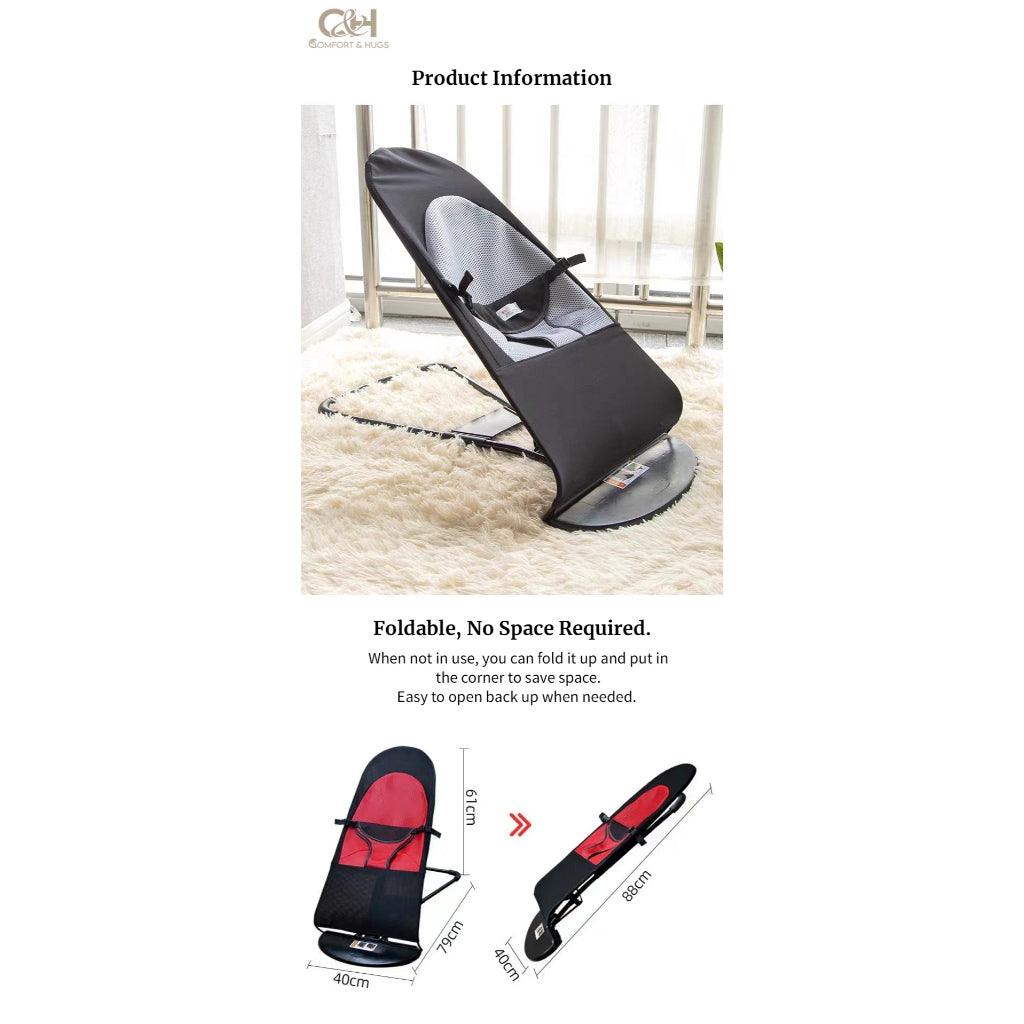 [Comfort & Hugs] Soothing Baby Rocking Chair & Cradle | Newborn Recliner & Sleep Coaxing Bed - Comfort & Hugs